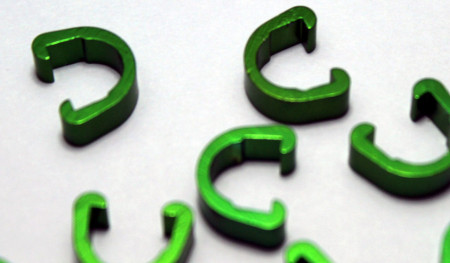 Clema SET CNC aluminiu - Verde 10 buc. - Img 2