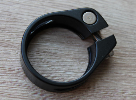 Colier aluminiu cu surub 34.9mm - Negru - Img 2