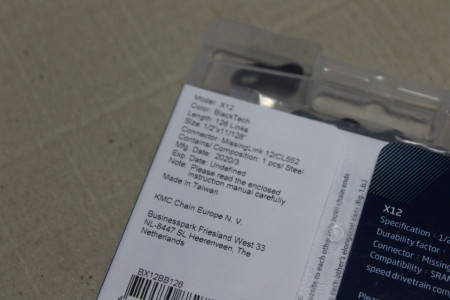 KMC X12 Tech black 12vit. + Missing Link 126L - lant bicicleta - Img 4