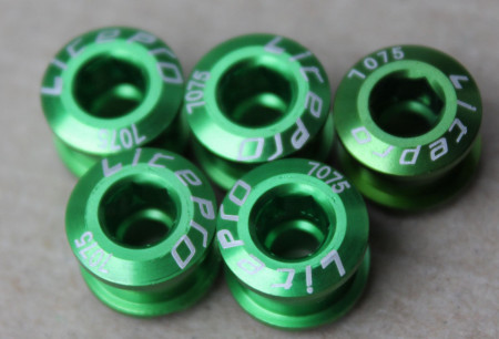 Litepro Superlight CNC 5buc.- set surub placi angrenaj 1 foaie - verde - Img 2
