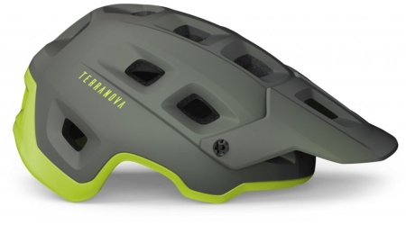 MET Terranova casca S (52-56cm) gray lime/matt - Img 3