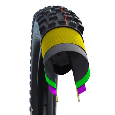 Schwalbe Big Betty cauciuc - Evolution | Addix Soft | Super Trail | TLEasy - ECE-R75 - 26x2.40" - pliabil - Img 4