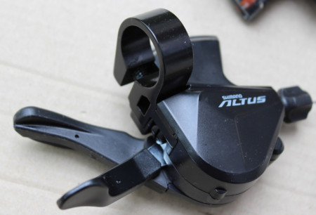 Shimano Altus SL-M2010 3X9 vit. set fata + spate cu cablu - Img 5