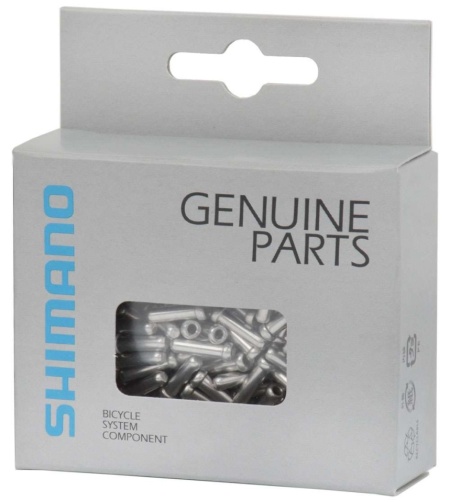 Shimano capat cablu aluminiu 100 buc. - argintiu - Img 2