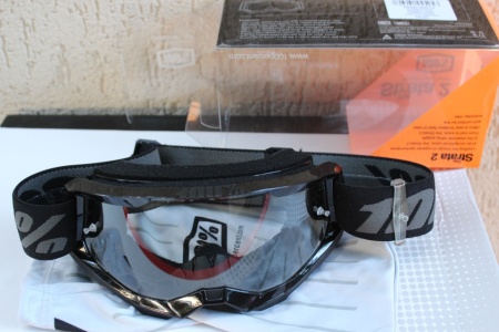 100% Strata 2 (Clear Lens) negru - Goggle - Img 2