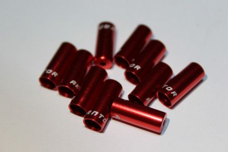 Capat camasa schimator aluminiu 4mm - set 10buc. rosu - Img 3