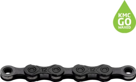 KMC X12 Waxed Black-Tech 12vit. + Missing Link 126L - lant bicicleta - Img 2