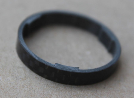 Radon carbon Extralight Spacer 1.1/8" negru 5mm - Img 4