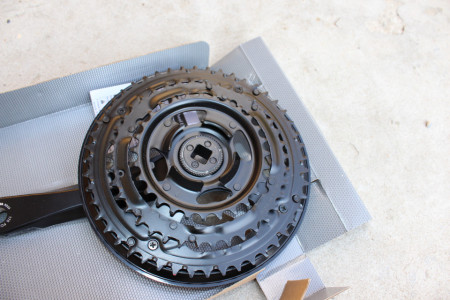 Shimano FC-TY501 Tourney - negru 175mm angrenaj 48-38-28T - Img 4