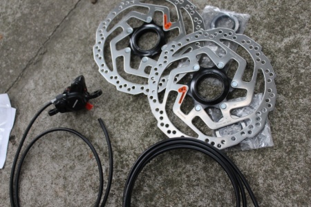 Shimano MT200 J-Kit set frane disc 750-1800mm + 2 disc RT10 180mm - Img 3