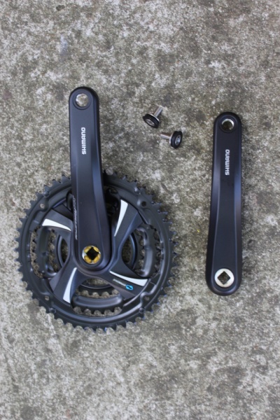 Shimano TOURNEY FC-TX801 8-vit. angrenaj ax patrat 48/38/28T. 170mm - Img 3