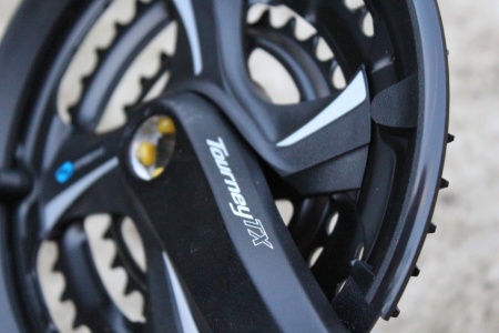 Shimano TOURNEY FC-TX801 Protectie 8-vit. angrenaj ax patrat 48/38/28T. - Img 3