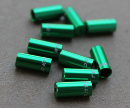 Capat camasa schimbator aluminiu 4mm - set 10buc. verde - Img 2