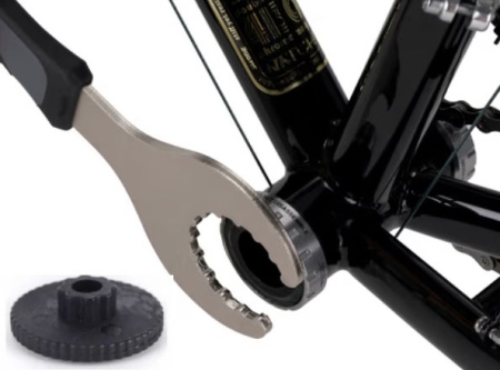 Cheie monobloc Radon pentru Hollowtech ll + capat negru - Img 4