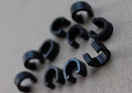 Radon clema C-clip plastic - negru 10 buc. - Img 3