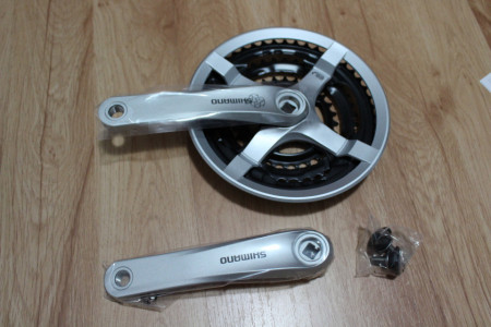 Shimano FC-TY501 Tourney 48-38-28T - gri 170mm lungime brat - Img 4