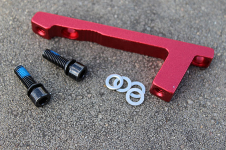 Adaptor Risk fata PostMount 180mm - rosu - Img 4