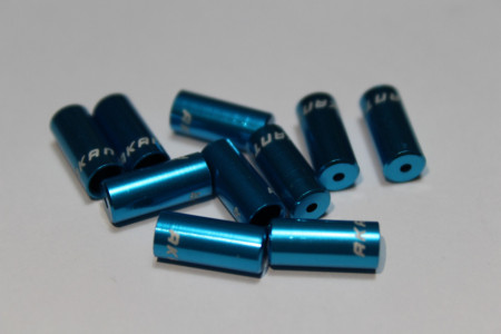 Capat camasa frana aluminiu 5mm - set 10buc. albastru - Img 3