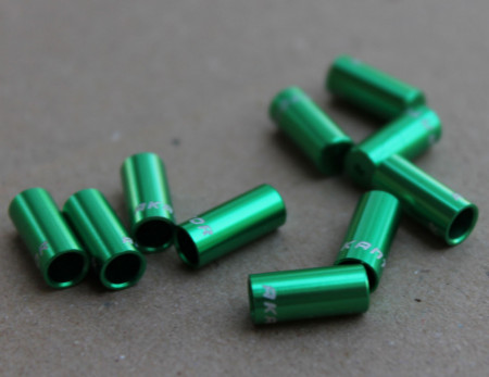 Capat camasa schimbator aluminiu 4mm - set 10buc. verde - Img 3
