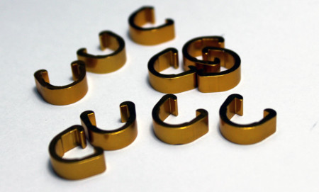 Clema SET CNC aluminiu - Auriu 10 buc. - Img 3