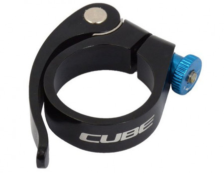 Colier Cube aluminiu CNC 34.9mm - Negru