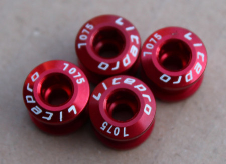 Litepro Superlight CNC - set surub placi angrenaj 1 foaie - rosu - Img 2