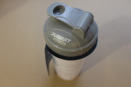 Pursuit Fitness 700ml proteina Shaker Sticla - Gri - Img 2