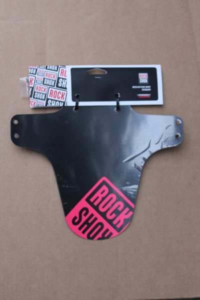 RockShox Mudguard - logo neon pink + coliere - Img 3
