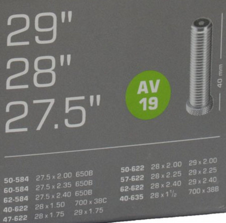 Schwalbe AV19 valva auto AV. 27.5-29x1.50 - 2.40 - Img 3