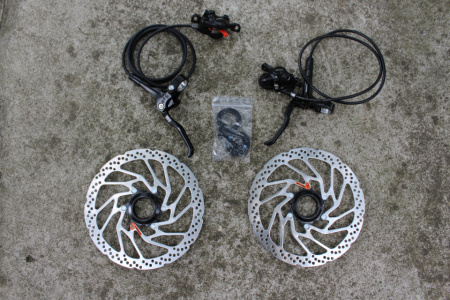 Shimano BR-MT200 set complet 850/1450 + Discuri203/203mm - Img 4
