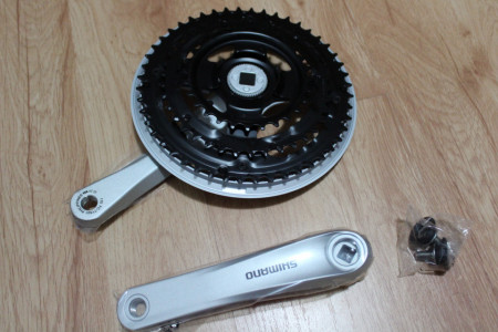 Shimano FC-TY501 Tourney 48-38-28T - gri 170mm lungime brat - Img 5