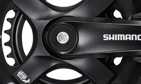Shimano FC-TY501 Tourney - negru 175mm angrenaj 48-38-28T - Img 6