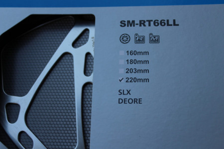 Shimano SM-RT66LL SLX - 220mm disc rotor - Img 4