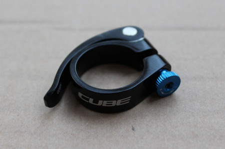 Colier Cube aluminiu CNC 34.9mm - Negru - Img 2