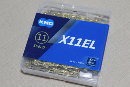 KMC X11EL Ti-N + quick link 118L hollow - lant bicicleta - Img 3