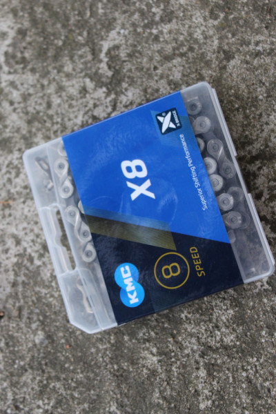 KMC X8 8vit. lant bicicleta + connector link - Img 3