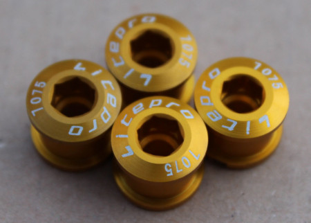 Litepro Superlight CNC - set surub placi angrenaj 1 foaie - auriu - Img 3