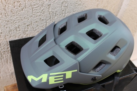 MET Terranova casca S (52-56cm) gray lime/matt - Img 6