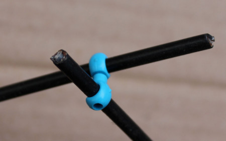 S-Clip clema dubla rotativa prins camasa cablu - 6 buc.Set Albastru - Img 2
