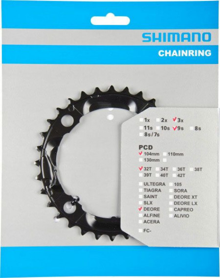 Shimano Deore 32t. 104mm BCD FC-M590/591 negru - Img 2