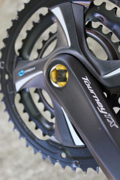 Shimano TOURNEY FC-TX801 8-vit. angrenaj ax patrat 48/38/28T. 175mm - Img 2