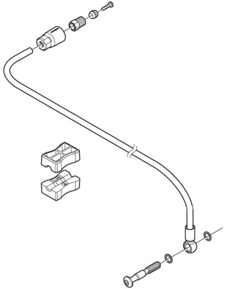 Shimano XTR/XT/SLX SM-BH90-SBM - Conducta (furtun) frana hidraulica 1700mm - Img 2