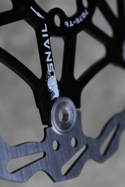 Snail Floating CNC 2-piece Disc Rotor - 180mm negru - Img 3