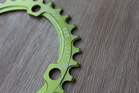 Snail Narrow Wide CNC Ultralight 32T 104bcd - Verde - Img 3