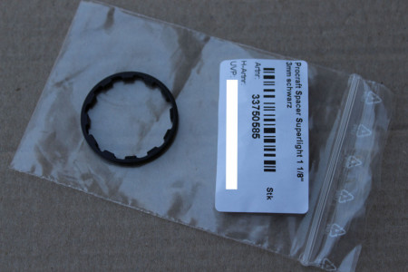 Spacer Procraft Ultralight 1.1/8" negru 3mm - Img 2