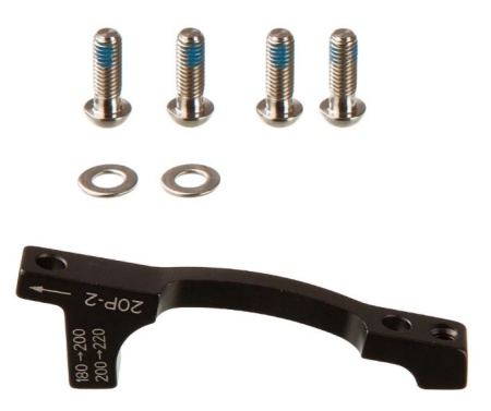 SRAM AM Adaptor frana PM la PM +20mm - 20P-2 + TI bolts - Img 2