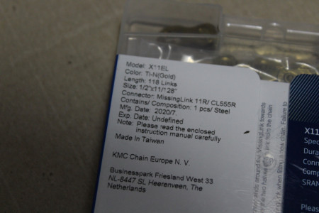 KMC X11EL Ti-N + quick link 118L hollow - lant bicicleta - Img 4