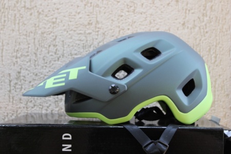 MET Terranova casca S (52-56cm) gray lime/matt - Img 7