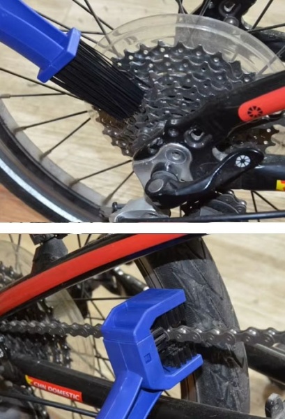 Perie Curatat Lant si Pinioane M-Wave ”Chain cog brush” rosu - Img 6