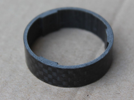 Radon carbon Extralight Spacer 1.1/8" negru 10mm